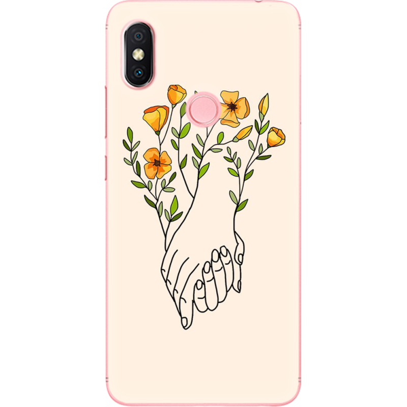 Чехол U-print Xiaomi Redmi S2 Flower Hands
