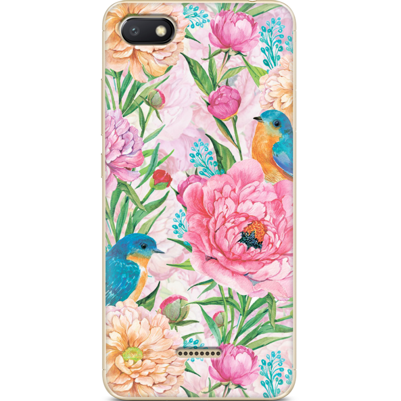 Чехол Uprint Xiaomi Redmi 6A Birds in Flowers