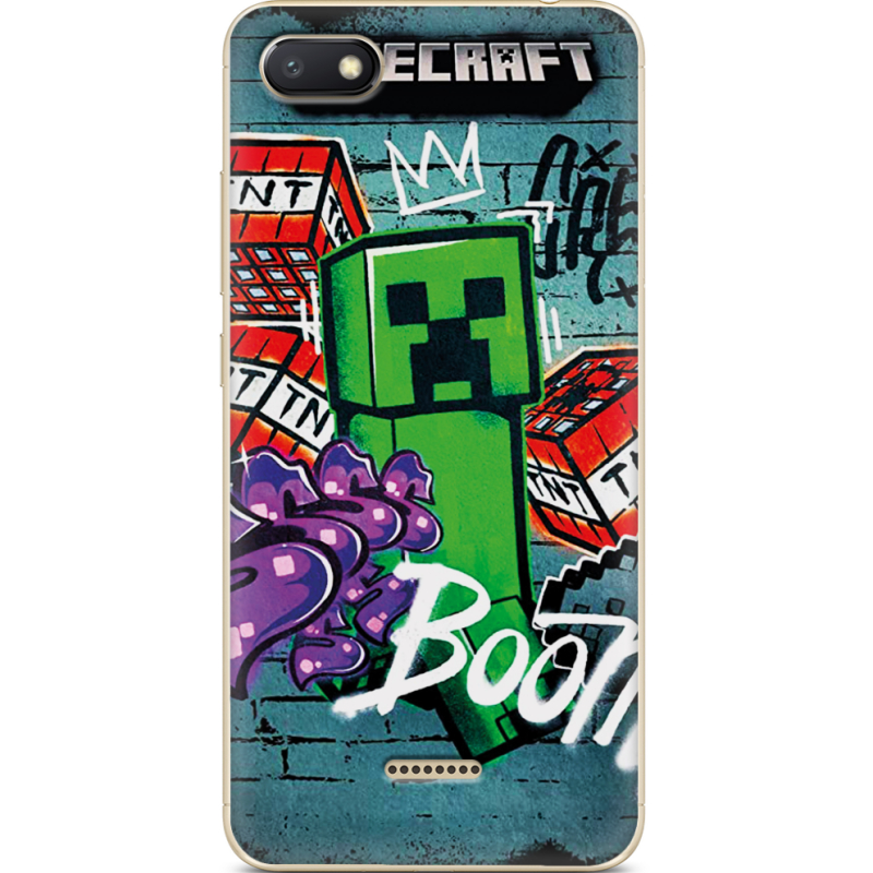 Чехол Uprint Xiaomi Redmi 6A Minecraft Graffiti