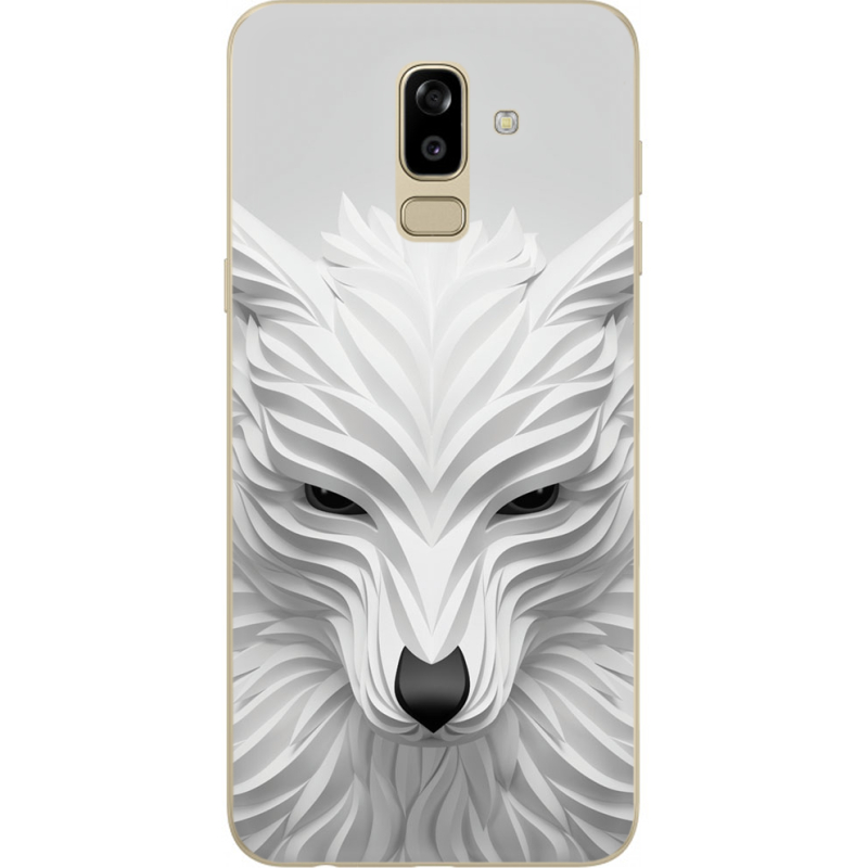 Чехол U-print Samsung J810 Galaxy J8 2018 White Wolf