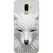 Чехол U-print Samsung J810 Galaxy J8 2018 White Wolf