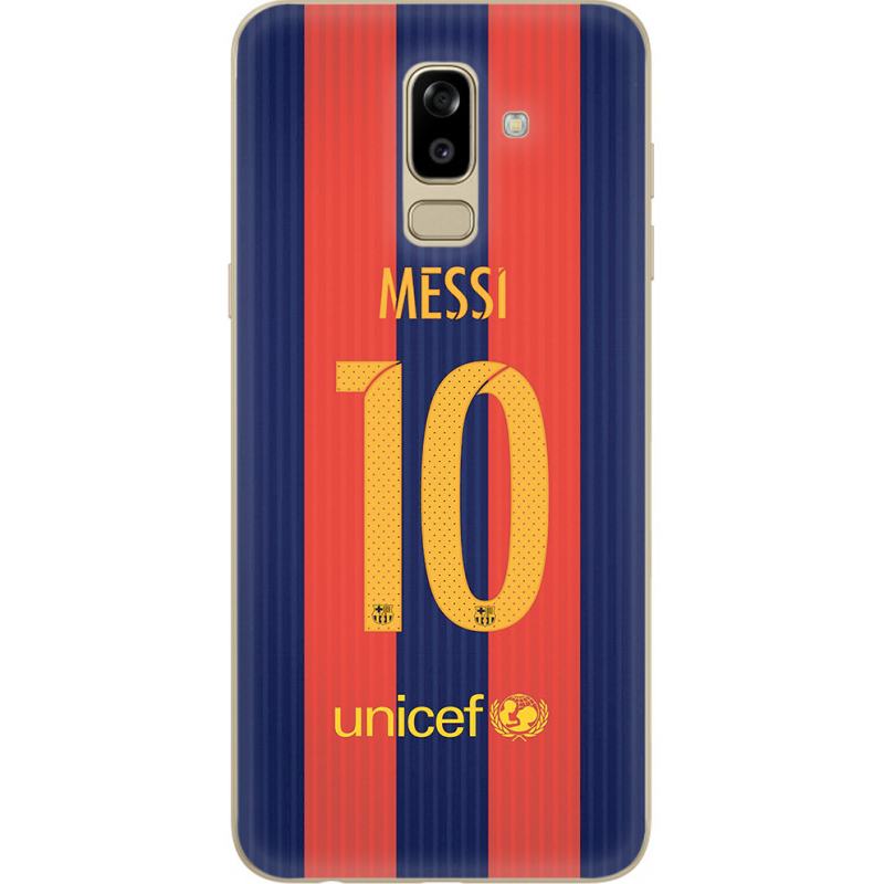 Чехол U-print Samsung J810 Galaxy J8 2018 Messi 10