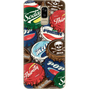 Чехол U-print Samsung J810 Galaxy J8 2018 Drink Lids