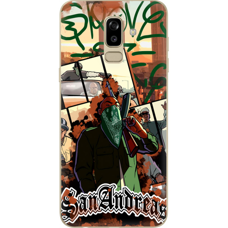 Чехол U-print Samsung J810 Galaxy J8 2018 GTA San Andreas