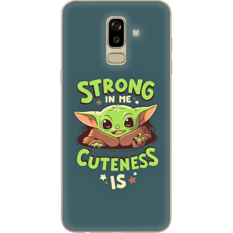 Чехол U-print Samsung J810 Galaxy J8 2018 Strong in me Cuteness is