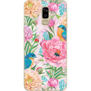 Чехол U-print Samsung J810 Galaxy J8 2018 Birds in Flowers