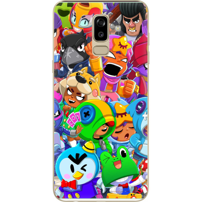 Чехол U-print Samsung J810 Galaxy J8 2018 friends brawl stars