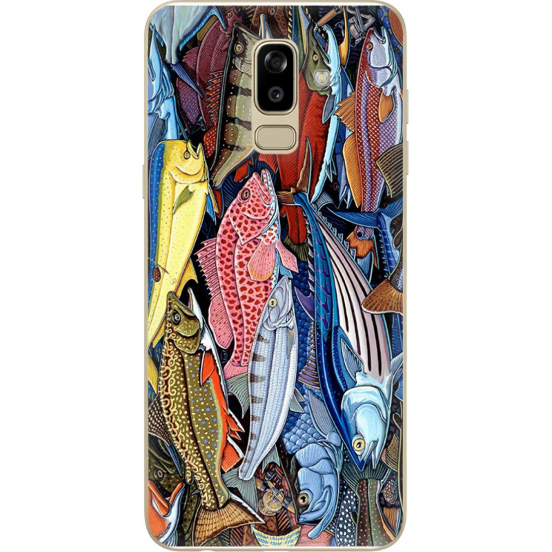 Чехол U-print Samsung J810 Galaxy J8 2018 Sea Fish