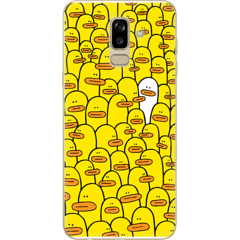 Чехол U-print Samsung J810 Galaxy J8 2018 Yellow Ducklings