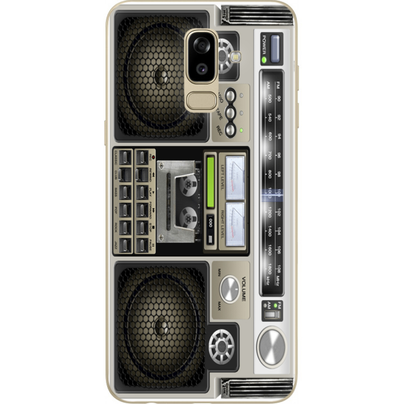 Чехол U-print Samsung J810 Galaxy J8 2018 Old Boombox