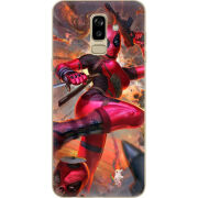 Чехол U-print Samsung J810 Galaxy J8 2018 Woman Deadpool