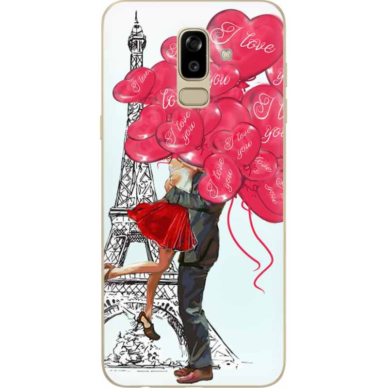 Чехол U-print Samsung J810 Galaxy J8 2018 Love in Paris