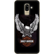 Чехол U-print Samsung J810 Galaxy J8 2018 Harley Davidson and eagle