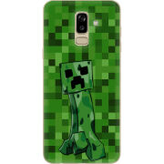 Чехол U-print Samsung J810 Galaxy J8 2018 Minecraft Creeper