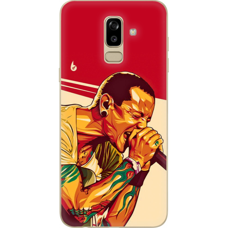 Чехол U-print Samsung J810 Galaxy J8 2018 Chester Bennington