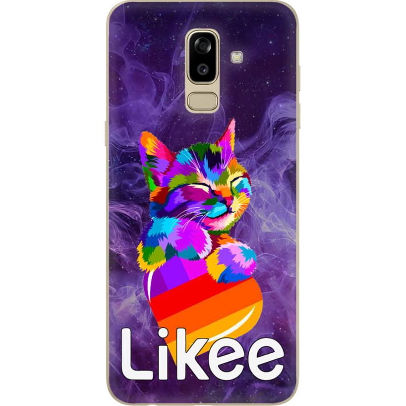 Чехол U-print Samsung J810 Galaxy J8 2018 Likee Cat