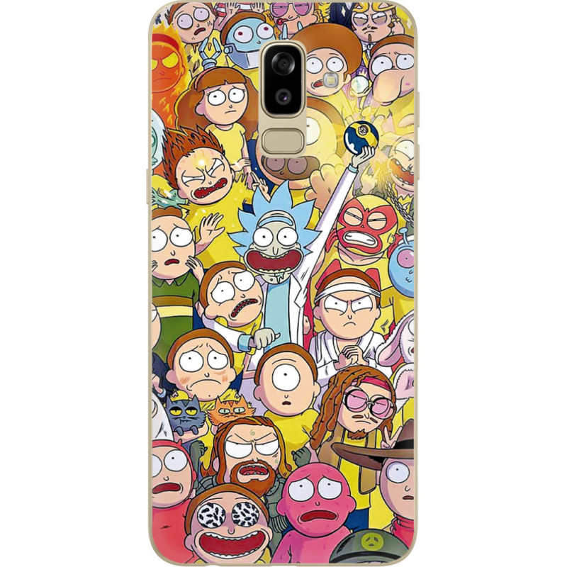 Чехол U-print Samsung J810 Galaxy J8 2018 Rick and Morty