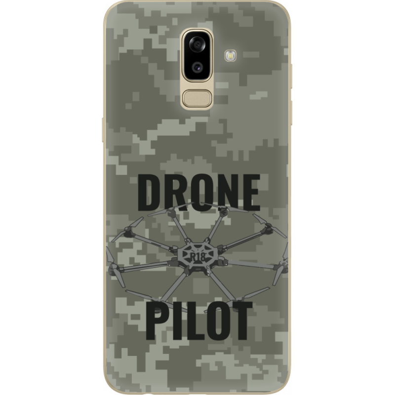 Чехол U-print Samsung J810 Galaxy J8 2018 Drone Pilot