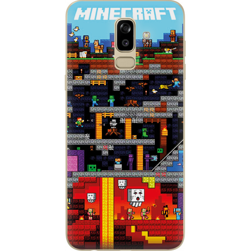 Чехол U-print Samsung J810 Galaxy J8 2018 Minecraft Lode Runner