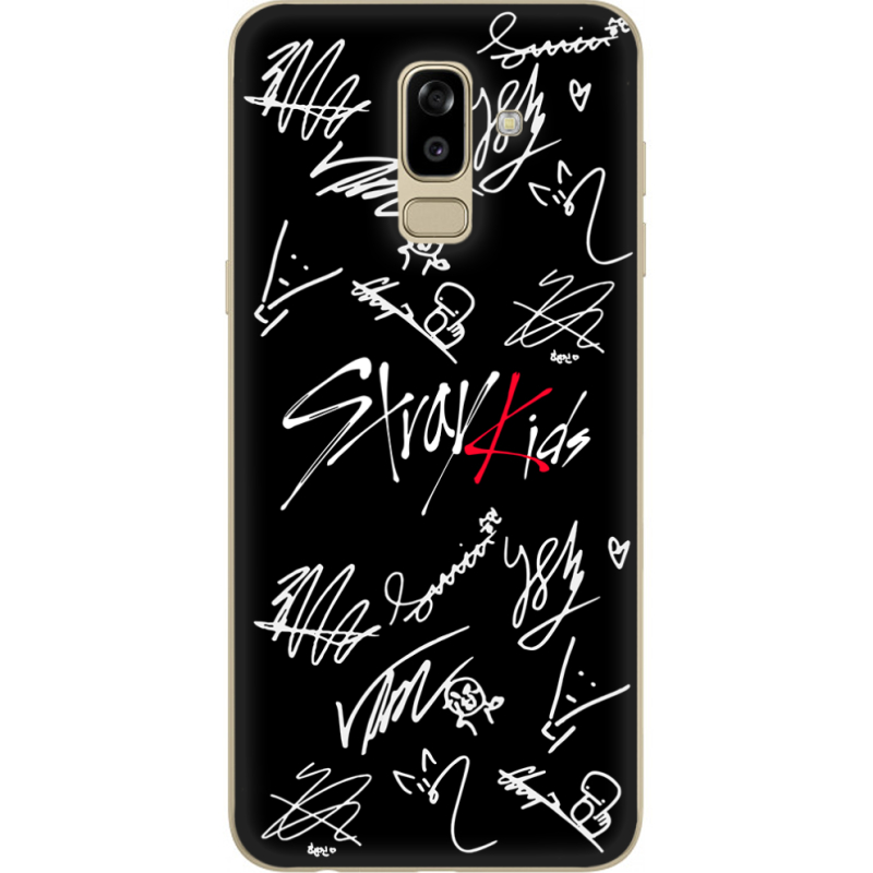 Чехол U-print Samsung J810 Galaxy J8 2018 Stray Kids автограф