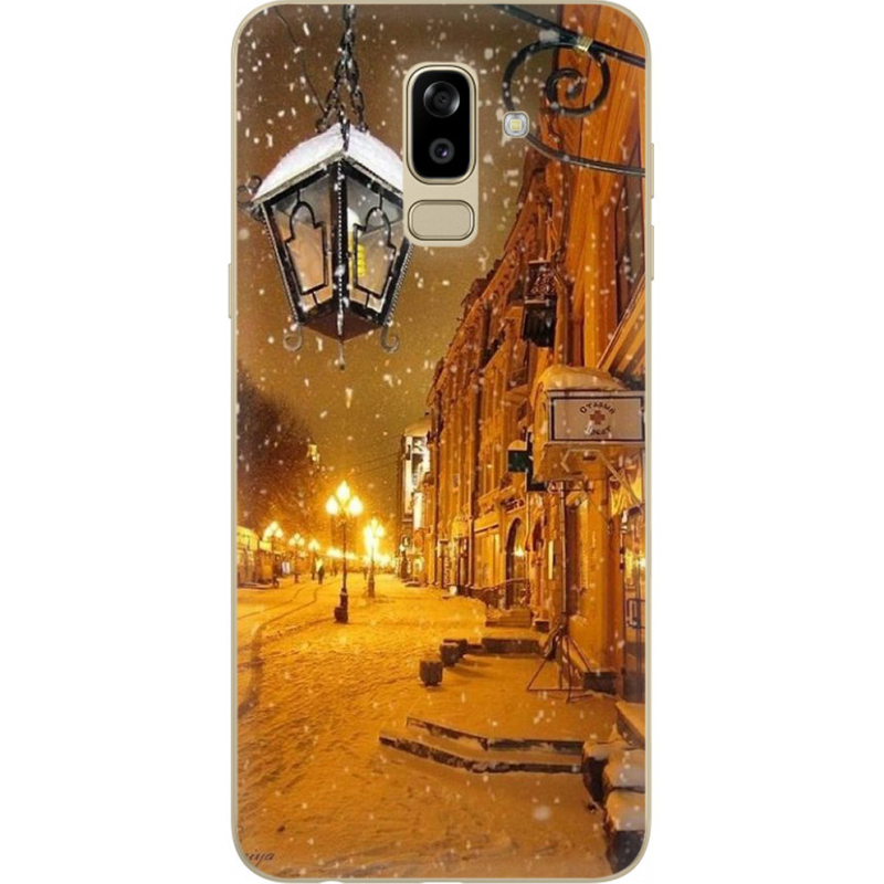 Чехол U-print Samsung J810 Galaxy J8 2018 Night Street