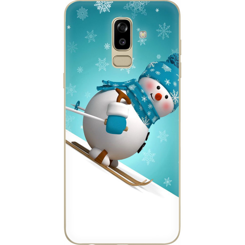 Чехол U-print Samsung J810 Galaxy J8 2018 Skier Snowman