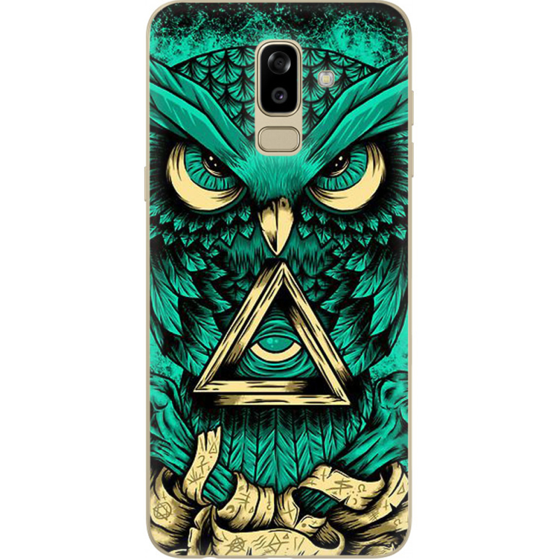 Чехол U-print Samsung J810 Galaxy J8 2018 Masonic Owl