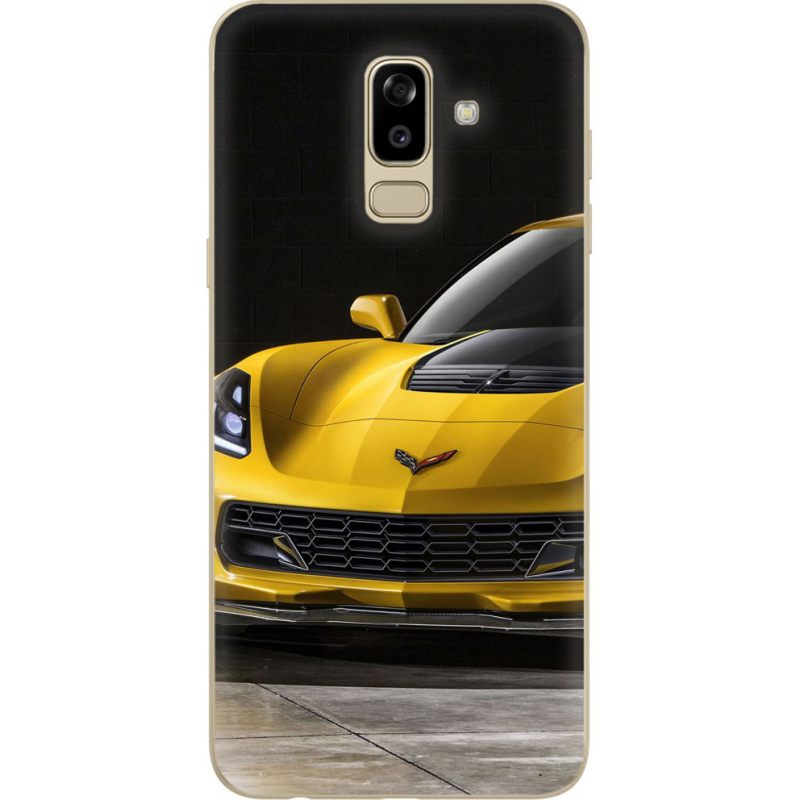 Чехол U-print Samsung J810 Galaxy J8 2018 Corvette Z06