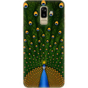 Чехол U-print Samsung J810 Galaxy J8 2018 Peacocks Tail