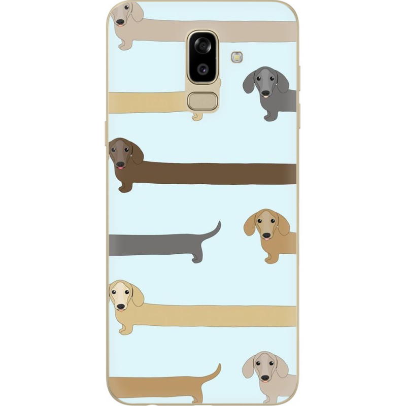 Чехол U-print Samsung J810 Galaxy J8 2018 Dachshund