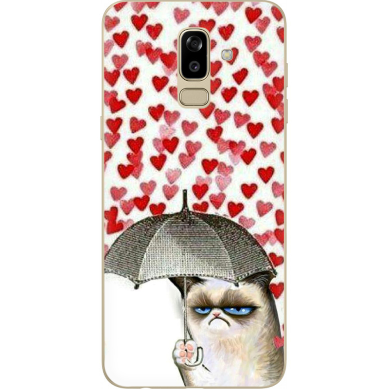 Чехол U-print Samsung J810 Galaxy J8 2018 Raining Hearts