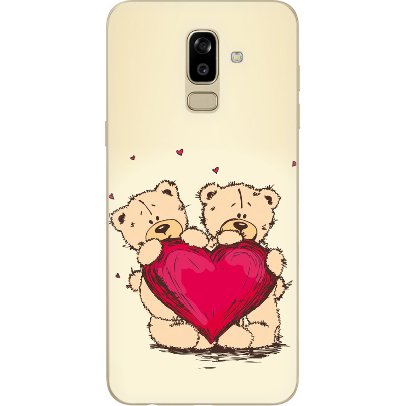 Чехол U-print Samsung J810 Galaxy J8 2018 Teddy Bear Love