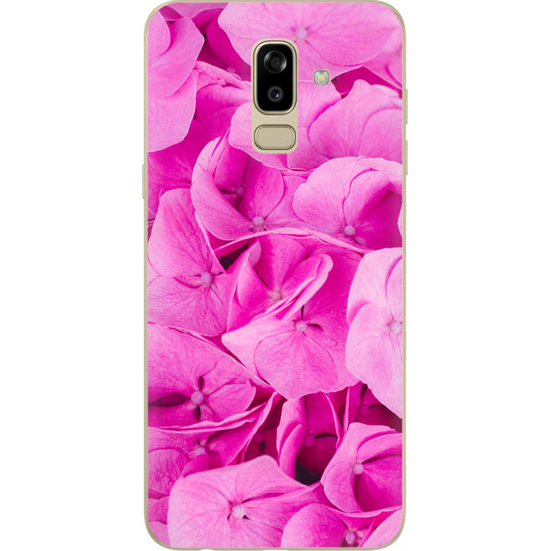 Чехол U-print Samsung J810 Galaxy J8 2018 Pink Flowers