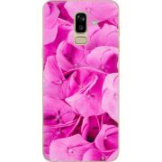 Чехол U-print Samsung J810 Galaxy J8 2018 Pink Flowers