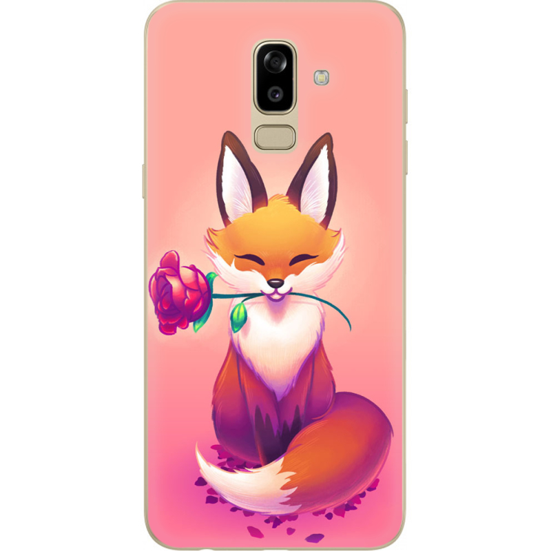 Чехол U-print Samsung J810 Galaxy J8 2018 Cutie Fox