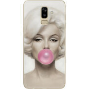 Чехол U-print Samsung J810 Galaxy J8 2018 Marilyn Monroe Bubble Gum