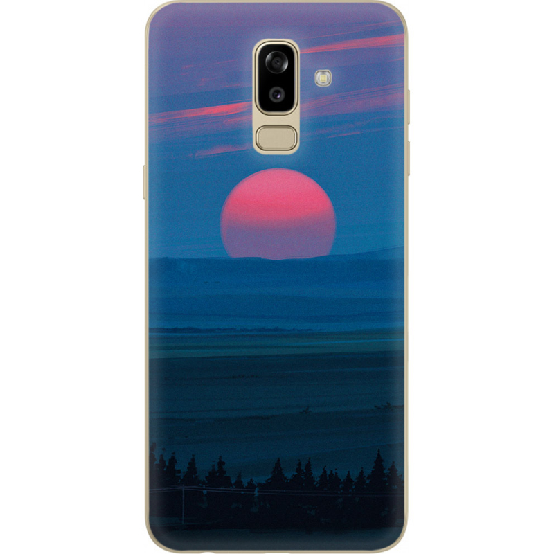 Чехол U-print Samsung J810 Galaxy J8 2018 Cold Red Light