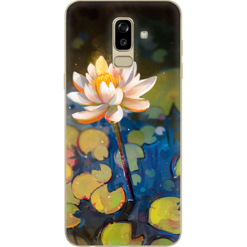 Чехол U-print Samsung J810 Galaxy J8 2018 Waterlily