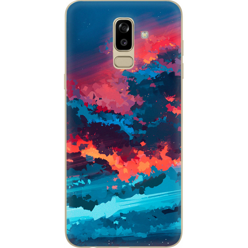 Чехол U-print Samsung J810 Galaxy J8 2018 Thunderclouds