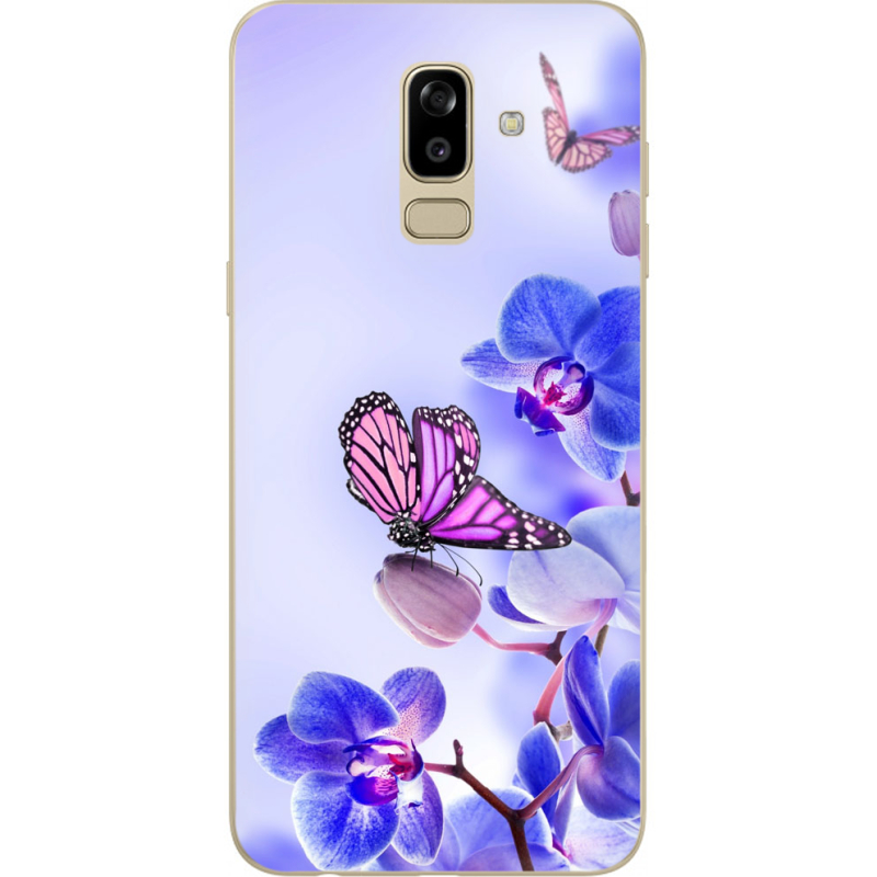 Чехол U-print Samsung J810 Galaxy J8 2018 Orchids and Butterflies