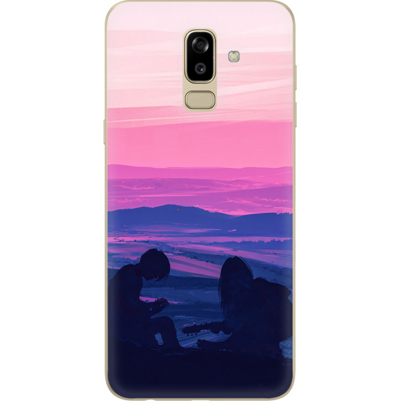 Чехол U-print Samsung J810 Galaxy J8 2018 Top of the World