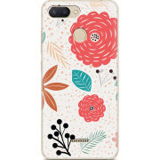 Чехол U-print Xiaomi Redmi 6 Line Flowers