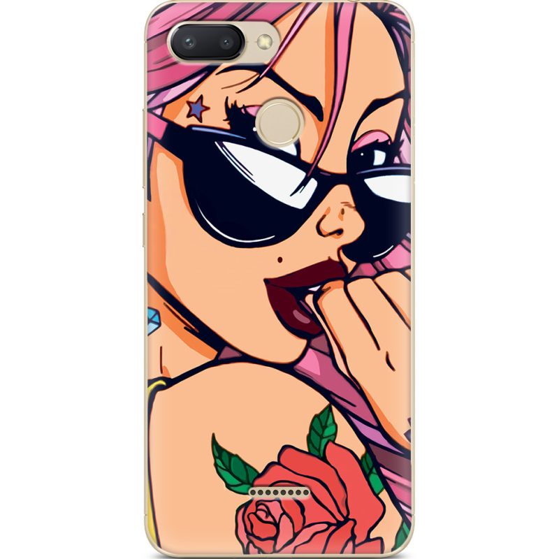 Чехол U-print Xiaomi Redmi 6 Pink Girl