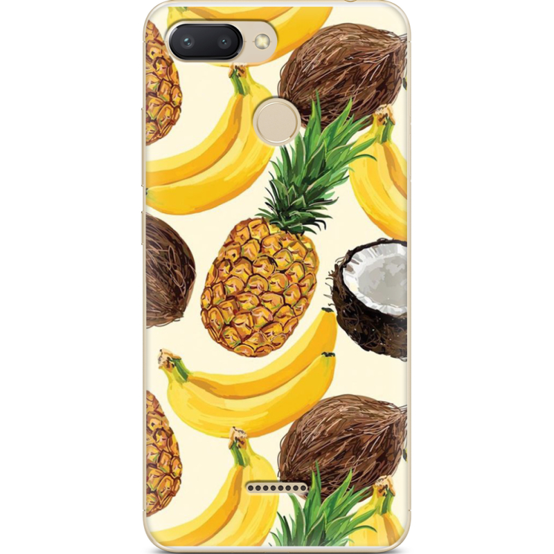 Чехол U-print Xiaomi Redmi 6 Tropical Fruits