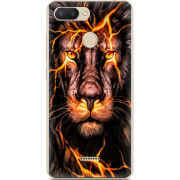 Чехол U-print Xiaomi Redmi 6 Fire Lion