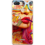 Чехол U-print Xiaomi Redmi 6 Yellow Girl Pop Art