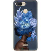 Чехол U-print Xiaomi Redmi 6 Exquisite Blue Flowers