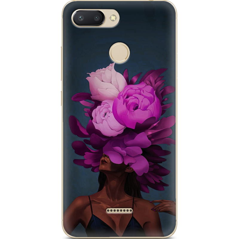 Чехол U-print Xiaomi Redmi 6 Exquisite Purple Flowers