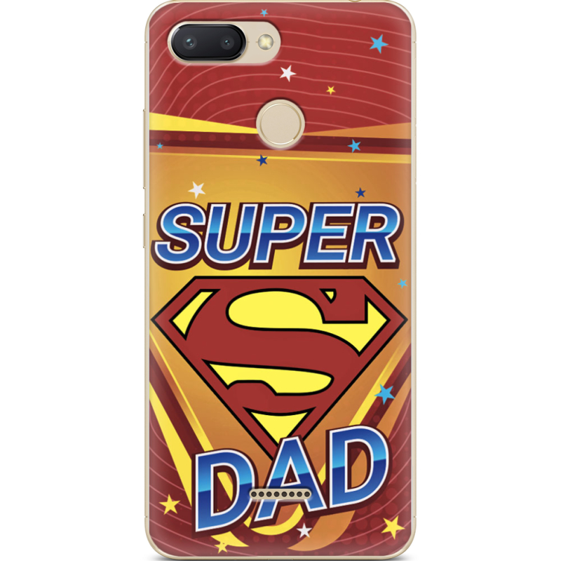 Чехол U-print Xiaomi Redmi 6 Super Dad