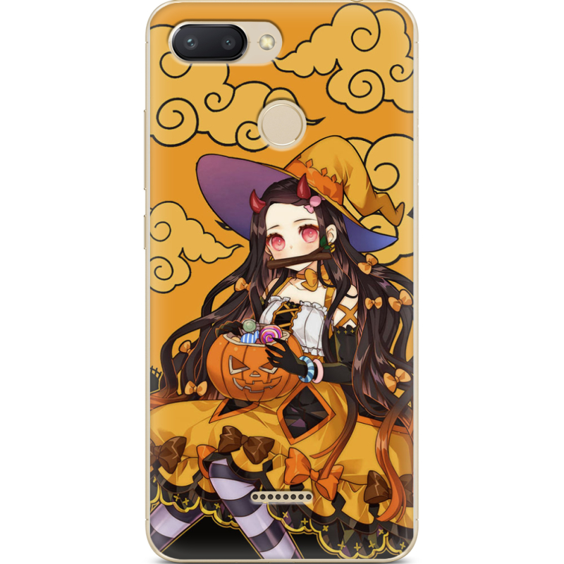 Чехол U-print Xiaomi Redmi 6 Kamado Nezuko Halloween